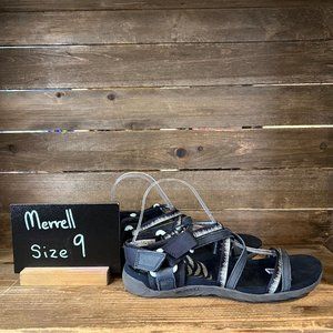 Womens Merrell Terran 3 Cush Lattice Blue Athletic Strappy Sandals Shoes Size 9M